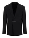 Givenchy Tailored Blazer In Virgin Wool In Black