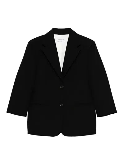 Givenchy Boxy Single-breasted Jacket In Black