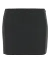 Givenchy Charcoal Wool Mini Skirt In Black