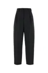 Givenchy Womens Grey Mix Low-rise Straight-leg Wool Trousers In Black