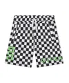 Givenchy Checked Cotton Shorts In White