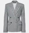 Givenchy Checked Wool Jacket In Gray