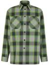 Givenchy Long-sleeved Plaid Shirt In Grey