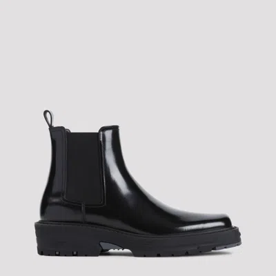 GIVENCHY BLACK LEATHER CHELSEA ANKLE BOOTS