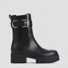 Givenchy Voyou Leather Buckle Chelsea Boots In Black