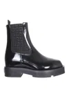 Givenchy Black Squared Chelsea Boots In Black