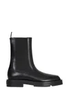 Givenchy Squared Box Leather Chelsea Boots In Black