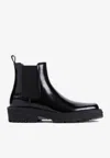 Givenchy Chelsea Boots In Brushed Calf Leather In Black