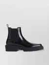 Givenchy Man Black Smooth Leather Chelsea Boot In Black