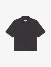 Givenchy Logo Patch Short-sleeved Shirt In Black