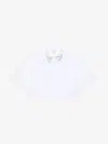 Givenchy Cropped Shirt In Poplin With Crystals Collar