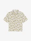 Givenchy Printed Chandelier Shirt In Silk In Cream/ochre