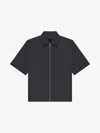 Givenchy Chemise Zippée À Détail 4g In Black