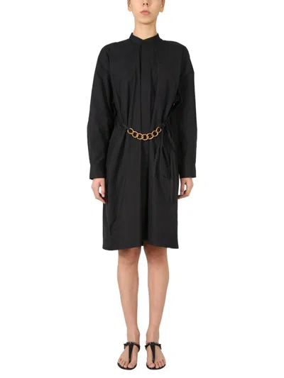Givenchy Chemisier With Chain Belt In Neutral