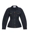 Givenchy Cocoon-sleeve Waisted Denim Jacket
