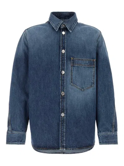 Givenchy Denim Shirt Long Sleeves Chest Pocket In Blue