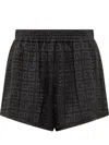 Givenchy Chic 4g Mini Shorts In Black