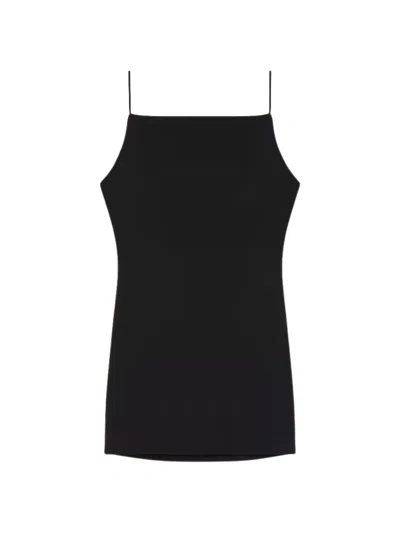 Givenchy Chic Mini Dress With Square Neckline And Spaghetti Straps In Black