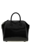 Givenchy Mini Leather Handbag With Adjustable Strap In Black