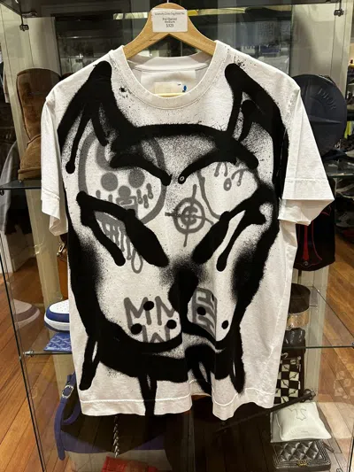Pre-owned Givenchy Chito Dog Print Tee In White