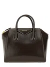 Givenchy Borsa A Mano Antigona Piccola In Pelle Cioccolato  Donna In Black