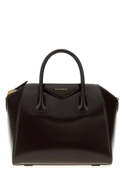 GIVENCHY BORSA A MANO ANTIGONA PICCOLA IN PELLE CIOCCOLATO  DONNA