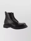 Givenchy Chunky Sole Leather Ankle Boots With Pull Tab In Black