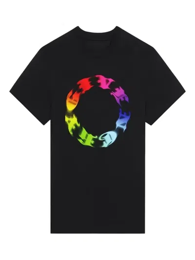 Givenchy Circle-logo T-shirt In Black