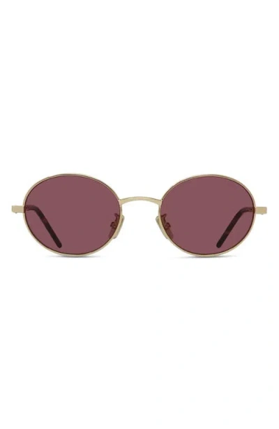 Givenchy City 51mm Oval Sunglasses In Gold