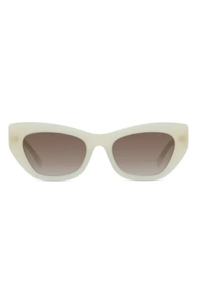 Givenchy City 54mm Cat Eye Sunglasses In White