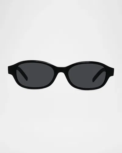Givenchy City 55mm Oval Sunglasses In Black