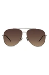 Givenchy City 58mm Gradient Pilot Sunglasses In Brown