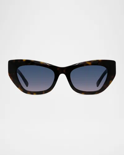 Givenchy City Acetate Cat-eye Sunglasses In Brown