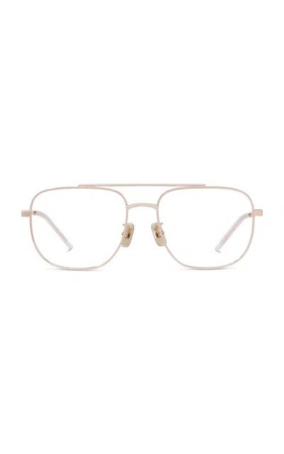 Givenchy City Aviator Metal Optical Glasses In Gold