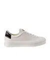 Givenchy Men Leather Sneakers With 4g Metal Logo In White