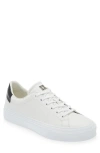 Givenchy City Court Leather Low Top Sneaker In White/ Black