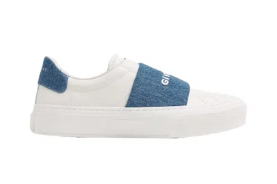 Pre-owned Givenchy City Court Sneakers Blue White In Blue/white