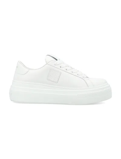 Givenchy City Lace-up Sneaker Platform For Women In White