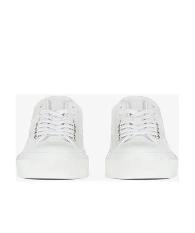 Givenchy City Low-top Lace-up Sneakers In White
