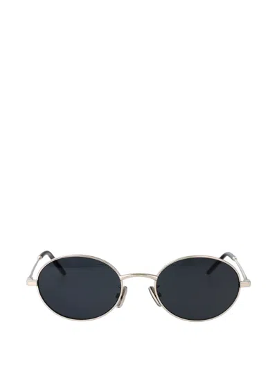 Givenchy City Oval-frame Sunglasses In Silver