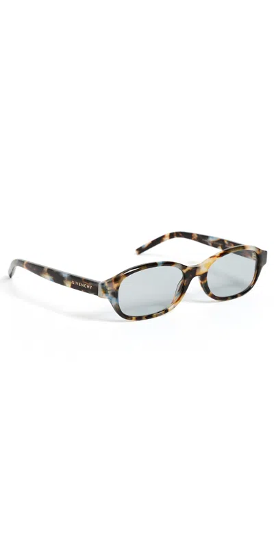 Givenchy City Oval Sunglasses Havana/other/blue
