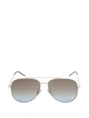 Givenchy City Pilot-frame Sunglasses In Brown