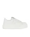 Givenchy City Leather Platform Sneakers In White