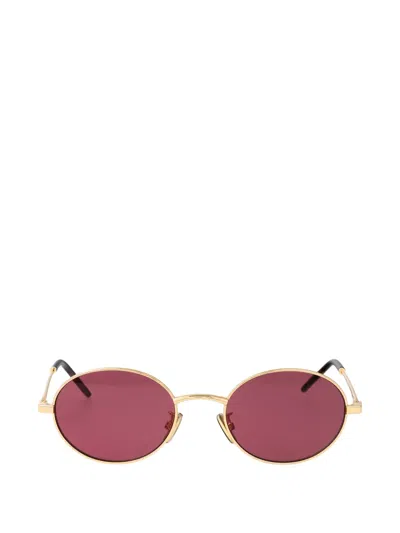 Givenchy City Round-frame Sunglasses In Gold