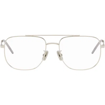 Givenchy シルバー City メガネ In Silver