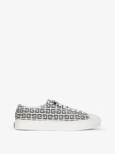 Givenchy City Sneakers In 4g Jacquard In Multi