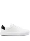 Givenchy Men Leather Sneakers With 4g Metal Logo In White