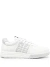 Givenchy Monogram-print Lace-up Sneakers In White