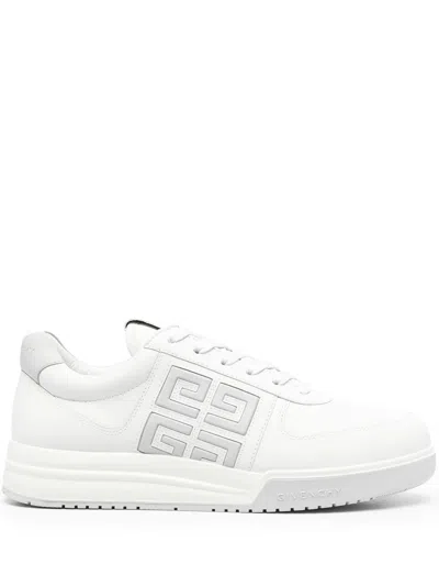 Givenchy Monogram-print Lace-up Sneakers In White