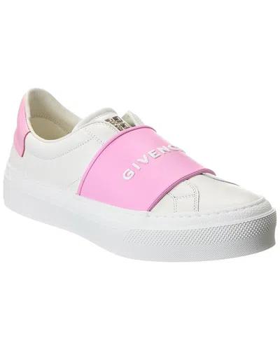 Givenchy City Sport Leather Sneaker In White